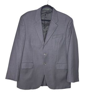 Lauren Ralph Lauren Wool Gray Pinstripes Suit Jacket Size 42R